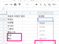 셀에 지정된 값만 선택할 수 있도록 만드는 "데이터 확인"과 “이름이 지정된 범위”